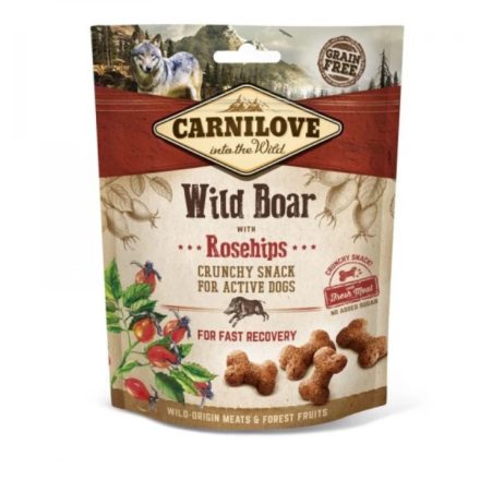 Carnilove Dog Crunchy Snack - Vaddisznó Hússal és Csipkebogyóval 200g