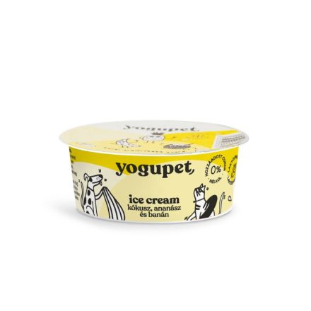 Yogupet - Ice Cream - Joghurt kutyáknak - Ananász, kókusz és banán